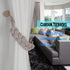 BEL AVENIR Curtain Tiebacks - Magnetic Woven Curtain Holdback Drapery Tie-back, Blush, 2 Pack