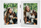 Frametory 4x6 Double Picture Frame - Hinged Real Glass Collage for 2 Photos, Vertical Desktop Frame (Blue, 1 Pack)