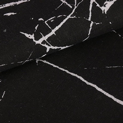 Marble,23.663 Inch) Coffee Table Cloth Rustic Style Living Room Center End Table Cover with Pocket, Cotton Linen