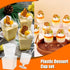 340 Pack Spoons,5oz Plastic Mini Dessert Cups with Lids and Clear Yogurt Parfait Cups,Appetizer Cups for Party,Reusable