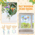 Leinuosen 30 Hummingbird Pcs Wind Chime Kit Wooden Wind Chimes Decorative Butterfly Windchimes Hanging Dragonfly DIY