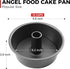 HONGBAKE Angel Food Cake Pan with Removable Bottom, 10 Inch Tube Pan, Nonstick Pound Cake Pans