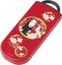 No-Face Utensil Set, Reusable Fork, Spoon, Chopsticks with Carrying Case, Authentic Japanese Design (Dark Red)