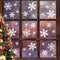 LUDILO 135Pcs Christmas Window Clings, Snowflakes Window Decals for Christmas Decorations, Ornaments