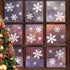 LUDILO 135Pcs Christmas Window Clings, Snowflakes Window Decals for Christmas Decorations, Ornaments