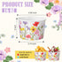 Hsei 60 16oz Pcs Floral Disposable Soup Bowls Ice Cream Cups Flowers Snack Paper Bowls Wildflower Dessert Sundae Yogurt