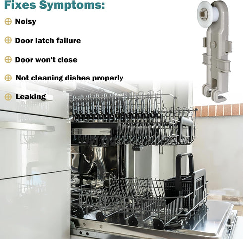 8268743 Dishwasher Upper Rack Wheel Replacement, Fit for Whirlpool Kenmore KitchenAid (Pack of 4)