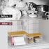 2 Pack Delamu Acrylic Trash Bag Holder, (XL+S) Stackable Garbage Bag Dispenser, Clear Organizer Bins for Under Sink
