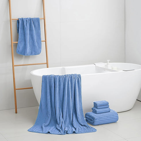 6-Piece Set(30"x60"), 2 2 2 Set Bath Towel Large Bath Towel Sheets, Hand Towels and Washcloths - Highly Absorbent Quick