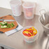 Restaurantware-Met Lux 2 Quart Food Storage Container - Translucent with Red Volume Markers, Lids Sold Separately