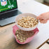 4 Pack Cedilis Pistachio Bowl, Double Peanut Bowl with Seeds Shell Storage, Wheat Straw Snack Serving Dish