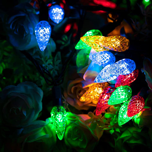 AWQ 200LED 66 C6 8 (200, FT Christmas String Lights Plug in Fairy Twinkle String Lights Modes Timer Function Waterproof