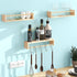 16.5 Inch Set 3, Fixwal Nursery Shelves, Floating Bookshelves for Wall of Baby Nursery Decor, Solid Wood Wall Mounted