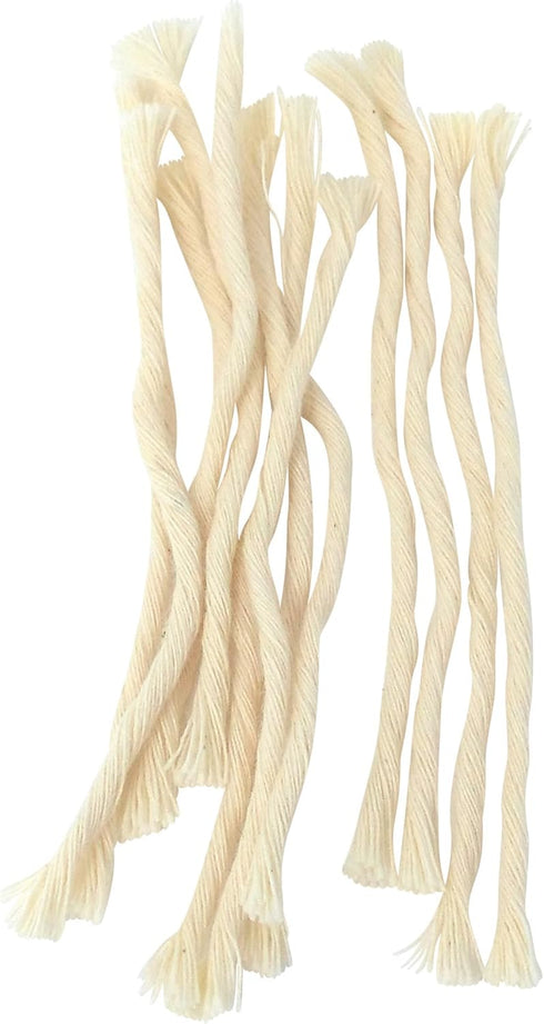 Ner Mitzvah Natural Smokeless Cotton Wicks – Replacement Wicks for Oil Cup Candle – 50 Count (Approx.) 39 Ply Thin