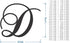 Jess and Jessica Cursive Wooden Letter D for Front Door, Above Crib, Nursery Decor