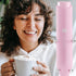 Powerful Handheld Milk Frother, Mini Whisk Drink Mixer for Coffee, Cappuccino, Latte, Matcha, Hot Chocolate, Pink