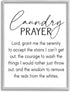 Stupell Industries Laundry Prayer - Faith Based Sentiment Home Cleaning Parody, Designed by Lettered and Lined Gray