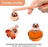 Luxiv 3 in 1 Candle Snuffer Set, 3P Candle Accessory Set with Wick Trimmer, Snuffer, Dipper, Gift Package, Rose Gold