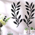 2 Pieces Metal Tree Leaf Wall Decor - Wrought Iron Scroll Vine Olive Branch Leaf Wall Art for Living Room