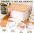 Trash Bag Dispenser, Trash Bag Holder Dispenser with Bamboo Top, Extra Large Garbage Bags Holder Organizer Under Sink