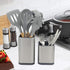 2PC Stainless Steel Kitchen Utensil Holder Flatware Caddy