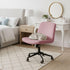 Armless NICEEC Criss Cross Chair Cover Office Dorm Desk Chair Covers Vanity Chair Covers Computer Mid Back Wide Seat
