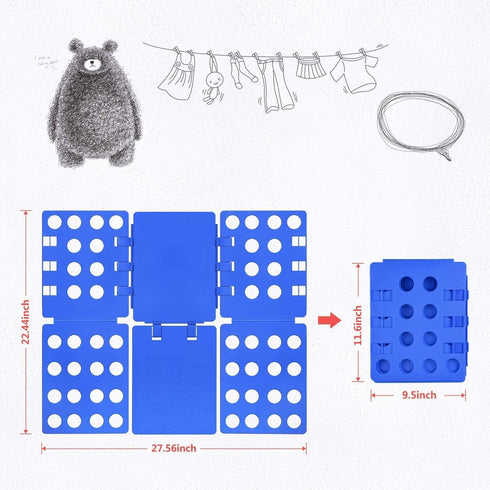 BoxLegend T Shirt Folding Board - T Shirt Clothes Folder Laundry Organizer Easy and Fast for Kid and Adult to Fold