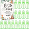 TrelaCo Bottle Chug Baby Shower Game Sign, 20 Pcs Baby Bottles Shower Favor, Plastic Greenery Flowers Bear Elephant