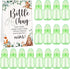 TrelaCo Bottle Chug Baby Shower Game Sign, 20 Pcs Baby Bottles Shower Favor, Plastic Greenery Flowers Bear Elephant