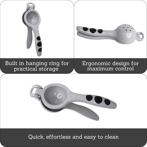 Imusa USA Grey Lemon/Lime Squeezer - One Size, Silver (J100-00290)
