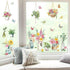 decalmile Potted Plants Window Clings Flowers Plants Easter Window Decals Anti-Collision Glass Window Doors Window Stickers by decalmile