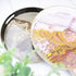 13" Round Green Marbling Decorative Tray with Handles, Morden Plastic Serving Tray for Coffee Table Bathroom, Ottoman
