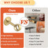 Alise 1'' Dia Curtain Rod Holder Bracket, Stainless Steel Gold Finish, 4 Pcs Wall Mount & Ceiling Mounted Brackets