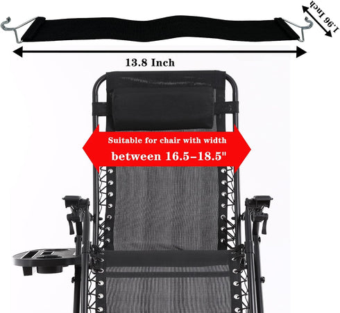 6 Ostlttyn Zero Gravity Chair Accessories, Pcs Thicken Gravity Chair Belts, Fabric Reinforced Anti-Crack Belt