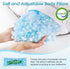 TranquilRelax Cover,Grey-35"*10" C Shaped Body Pillow for Side Sleepers, Memory Foam Long Pillow for Leg, Hip & Back