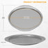 Pizza Pan - 14 Inch Nonstick Pizza Pan for Oven with Widen Handles for Cooking, Baking, and Grilling - Durable, Even Heating, Long-Lasting Kitchen Cookware (2, Grey) by RavisingRidge