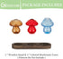 3Pcs Glasseam Mushroom Plant Propagation Station: Glass Plant Terrarium Jar with Wood Stand Unique Hydroponic Planters