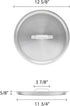 Thunder Group ALSKSU114 Sauce Pot Lid, 14 Qt, 12-5/8" Dia.