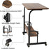 31.5'' SIDUCAL Portable Laptop Desk, Mobile Laptop Cart Adjustable Height, Rolling Computer Cart with Wheels, Mobile
