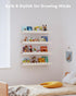 Seocry Scalloped Wall Bookshelves for Nursery, Floating Wooden Book Shelves for Kids Room, White Nursery Shelves