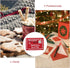 Letter Envelope to Santa Claus, 10pcs Christmas Candy Bag Tree Ornament Embroidery (Red)