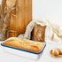 12 4.5 Inches Webake Large Enamel Bread Pan, Long Banana Bread Loaf Pan for Baking, Non-Stick Rectangle Cake Pan