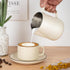 12oz Milk Frothing Pitcher, 304 Stainless Steel Cup with Clear Scale for Cappuccino Espresso Machine Accessories