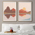 Bankrenart Nature Landscape Wall Art Prints Mid Century Boho Wall Decor Mountain Sun Lake Wall Art Modern Canvas Prints Abstract Artwork Poster for Living Room Bedroom Office 16x24 Inch Unframed