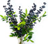 OrgMemory (6 17" Artificial Berry, pcs, Each) Fake Burgundy Berry, Artificial Berries Stems for Xmas Tree Wreath