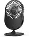 Desk Fan, Small & Quiet USB Powered Table Fan, Rechargeable Battery Operated Mini Fan for Office Bedroom