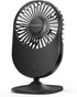 Desk Fan, Small & Quiet USB Powered Table Fan, Rechargeable Battery Operated Mini Fan for Office Bedroom