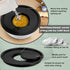 P&P CHEF Set of 6 Mixing Bowls with Black Lids, Stainless Steel Nesting Salad Bowl & 3 Grater Attachments for Prepping