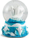 Elanze Designs Beluga Whales Tabletop Dresser Nightstand Figurine Decoration, 100MM Sturdy Glitter Water Wind Up