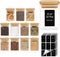 ComSaf Spice Jars with Labels 6 oz 12Pack, Small Spice Containers Starter